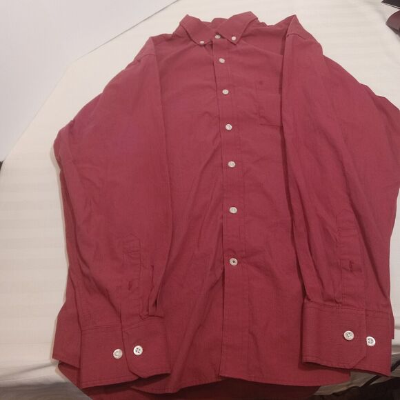 IZOD Size L Lot of 3 Men’s Shirts Long Sleeve Button Up Plaid and Checked - Picture 6 of 12